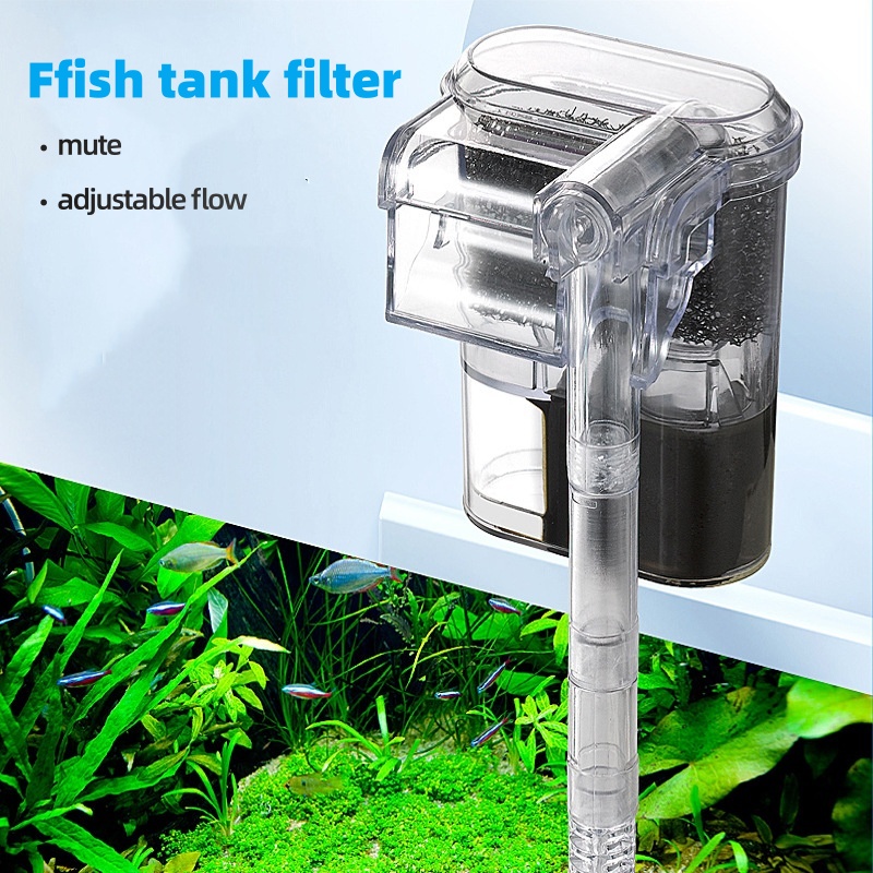 Aquarium Fish Tank Cleaner - Mini Filtro USB Suspendido para Peceras