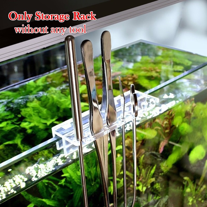 Aquarium Fish Tank Cleaner - Estante de almacenamiento de herramientas para