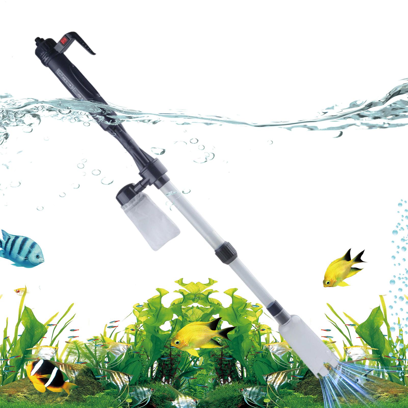 Aquarium Fish Tank Cleaner - Limpiador de Grava para Acuarios, Telescópico,