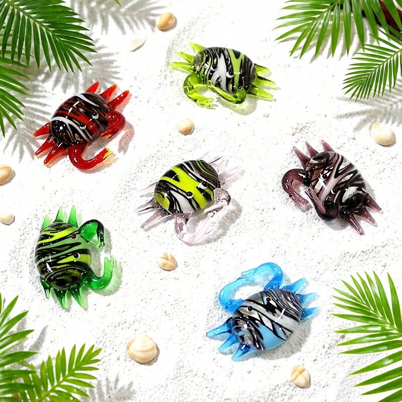 Aquarium Fish Glass - Figura de Cangrejo de Vidrio Hecha
