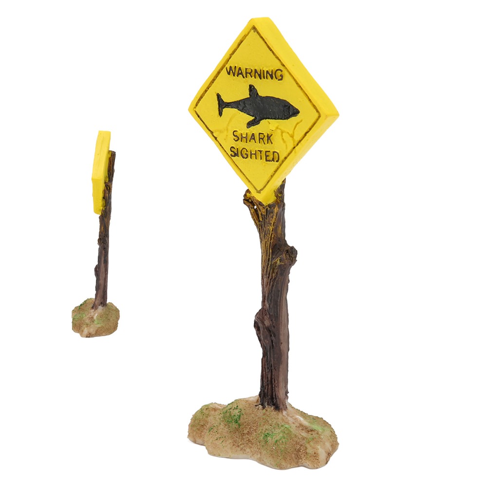 Aquarium Fish Yellow - Tablero de advertencia de tiburón de