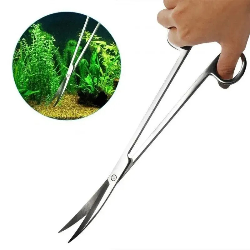 Aquarium Fish Tank Cleaner - Tijeras para acuario, herramienta de limpieza