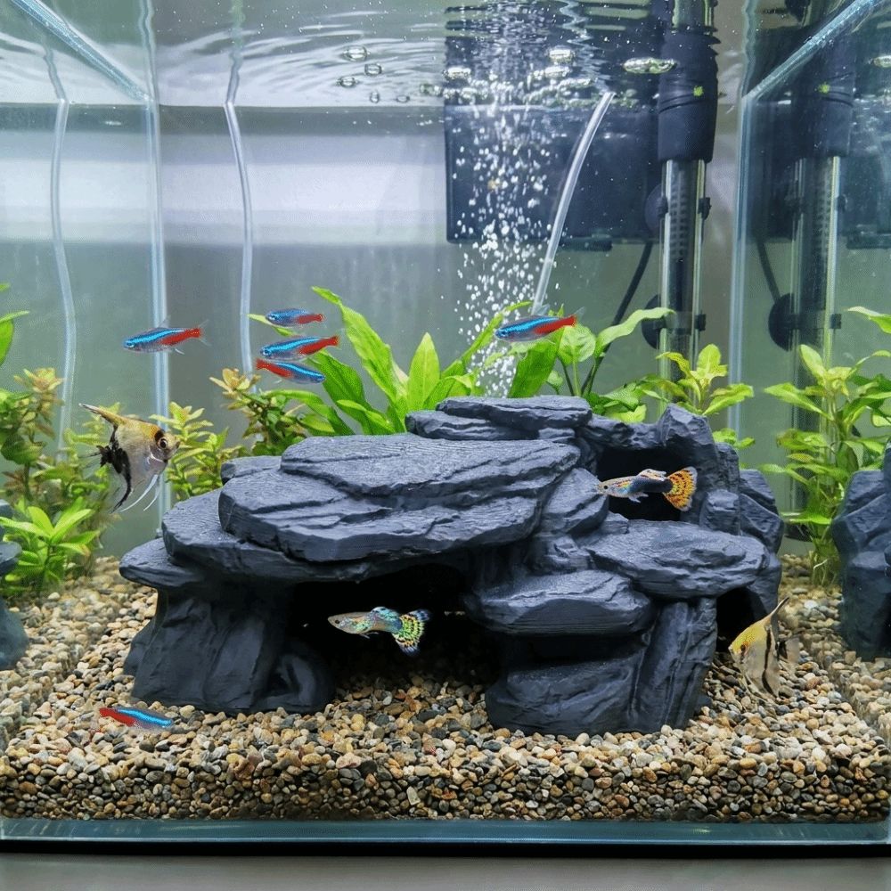 Adornos de Roca para Pecera Im - Aquarium Fish Games reseña y precio