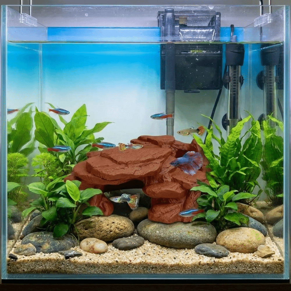 Adornos de Roca para Pecera Im - Aquarium Fish Games reseña y precio