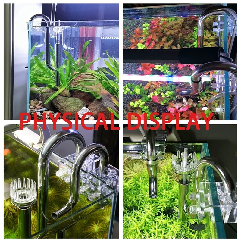Tubo de Filtro de Acero Inoxid - Aquarium Fish Tank Cleaner reseña y precio