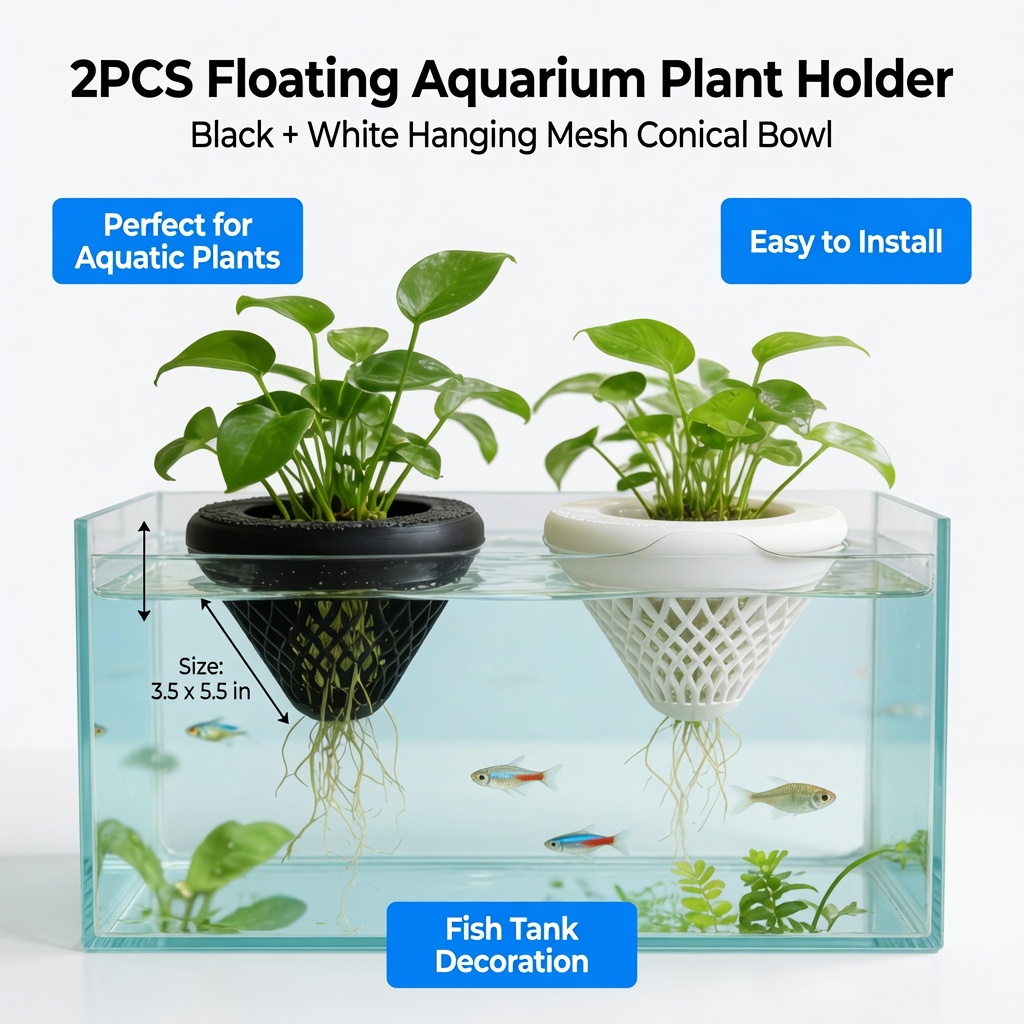 Soporte flotante para plantas  - Aquarium Fish Tank Price reseña y precio