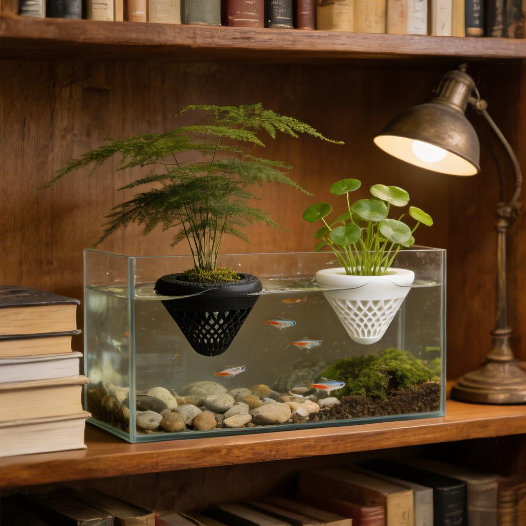 Soporte flotante para plantas  - Aquarium Fish Tank Price reseña y precio