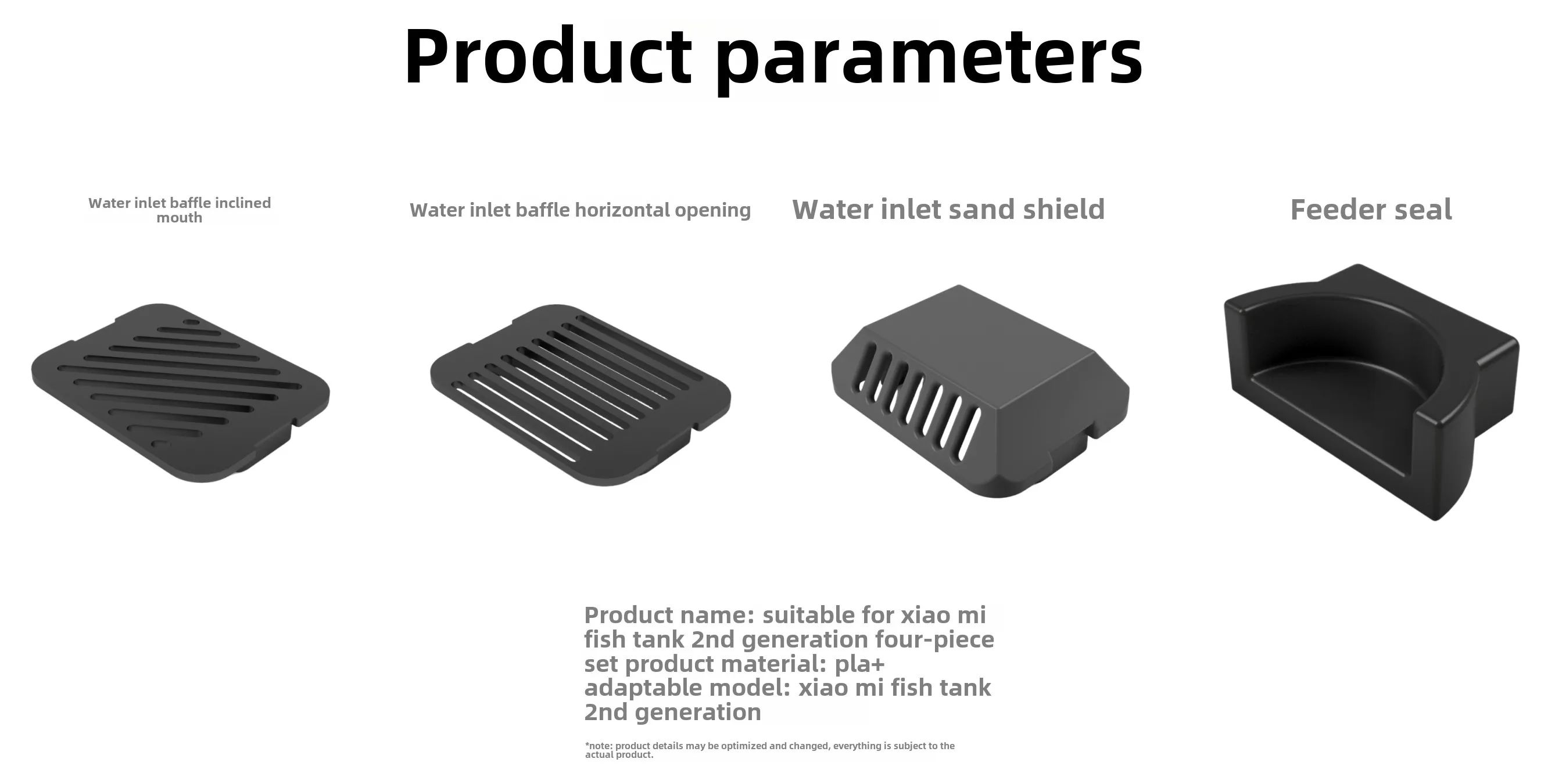4 unids/set para xiaomi mijia  - Aquarium Xiaomi reseña y precio