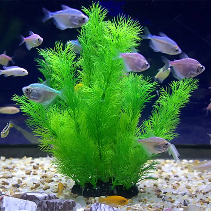 Plantas artificiales para deco - Aquarium Fish Games reseña y precio