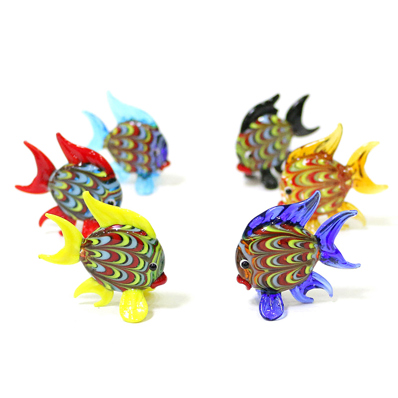 Mini figuritas de peces tropic - Aquarium Fish Glass reseña y precio