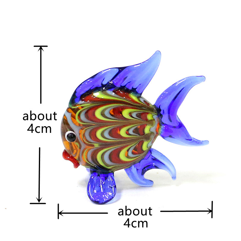 Mini figuritas de peces tropic - Aquarium Fish Glass reseña y precio
