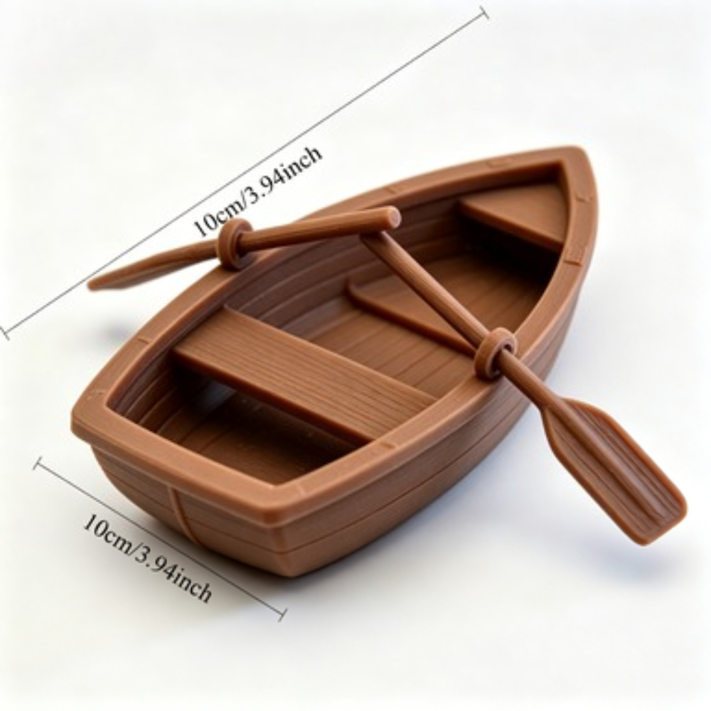 Mini Bote de Madera con Doble  - Aquarium Fish Tank Price reseña y precio