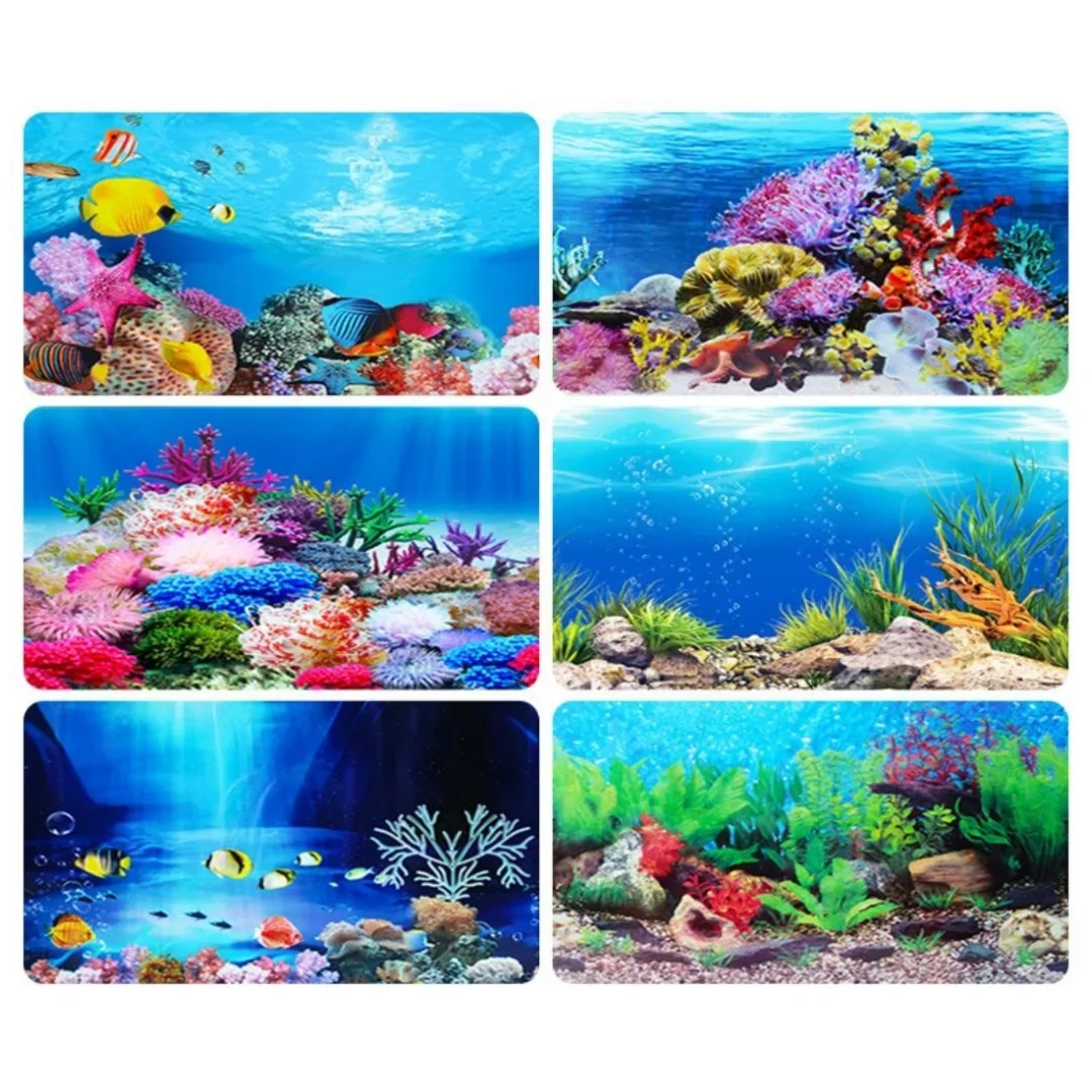 Fondo acuario pegatina 3D cart - Aquarium Fish Tank Price reseña y precio