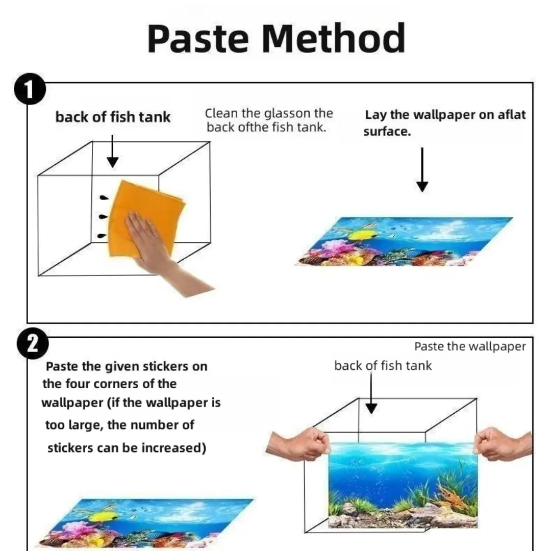 Fondo acuario pegatina 3D cart - Aquarium Fish Tank Price reseña y precio