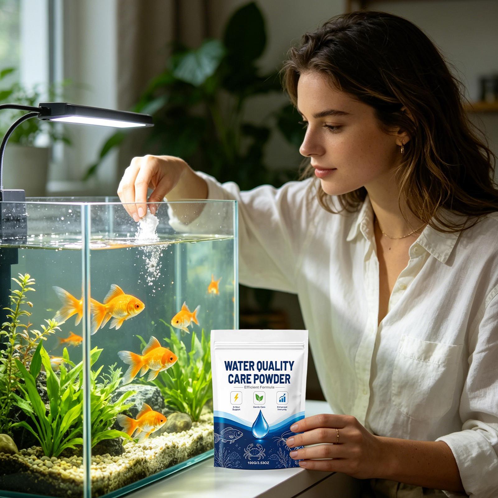 Polvo Clarificador de Agua par - Aquarium Fish Tank Cleaner reseña y precio