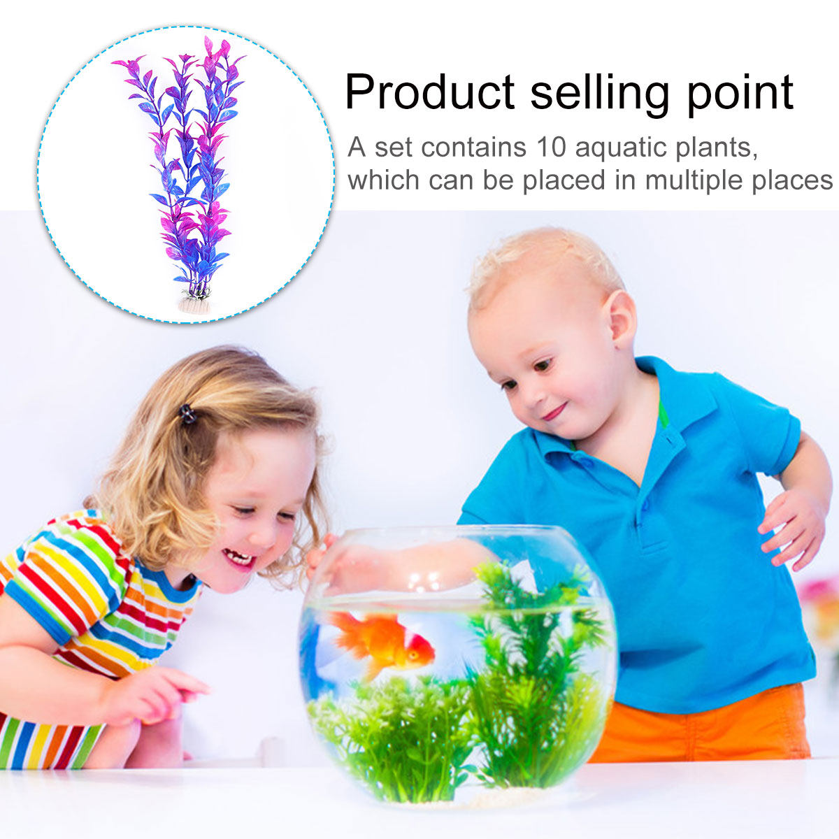 Juego de 10 Plantas Acuáticas  - Aquarium Fish Low Maintenance reseña y precio