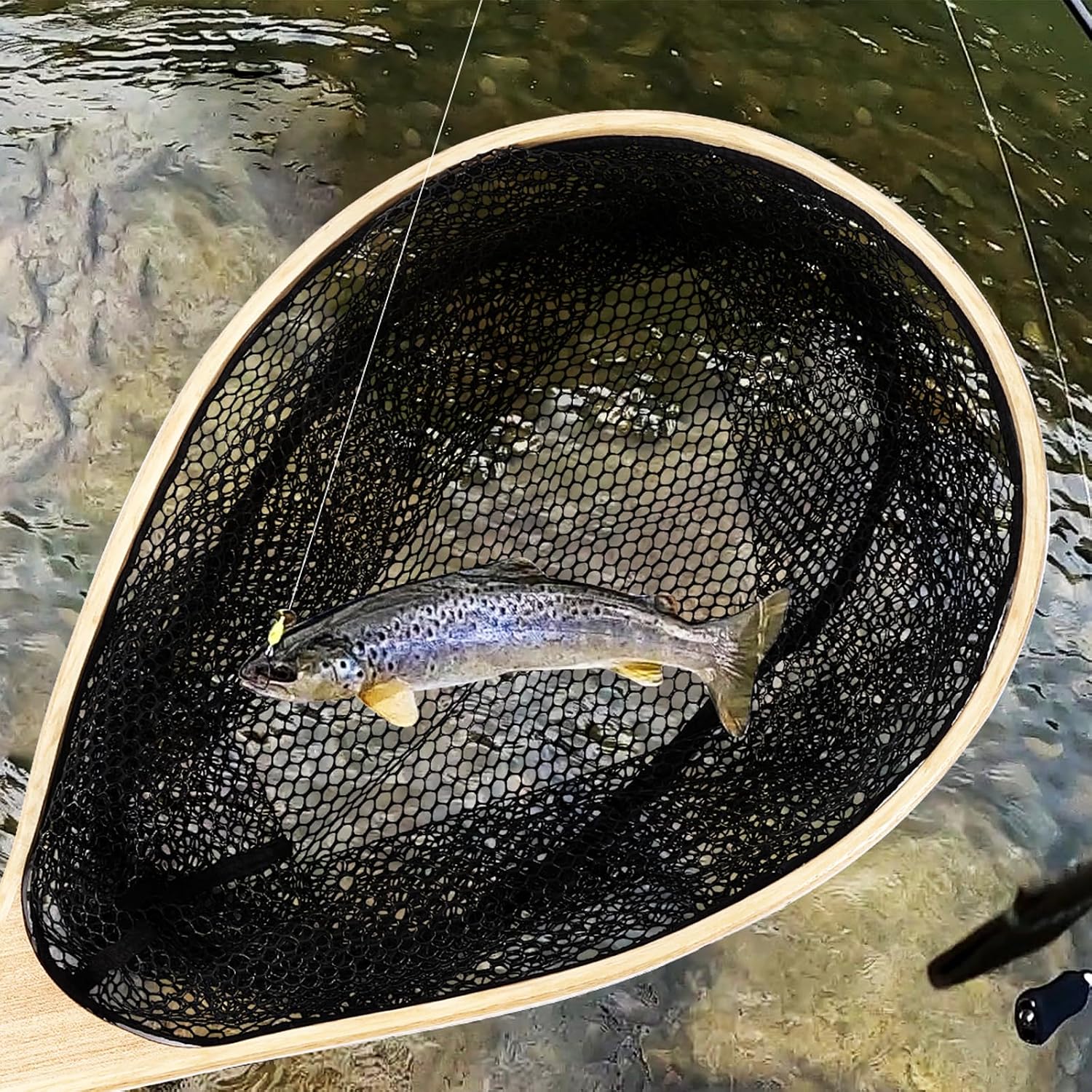 Redes de pesca de madera con a - Fish Net Handle reseña y precio