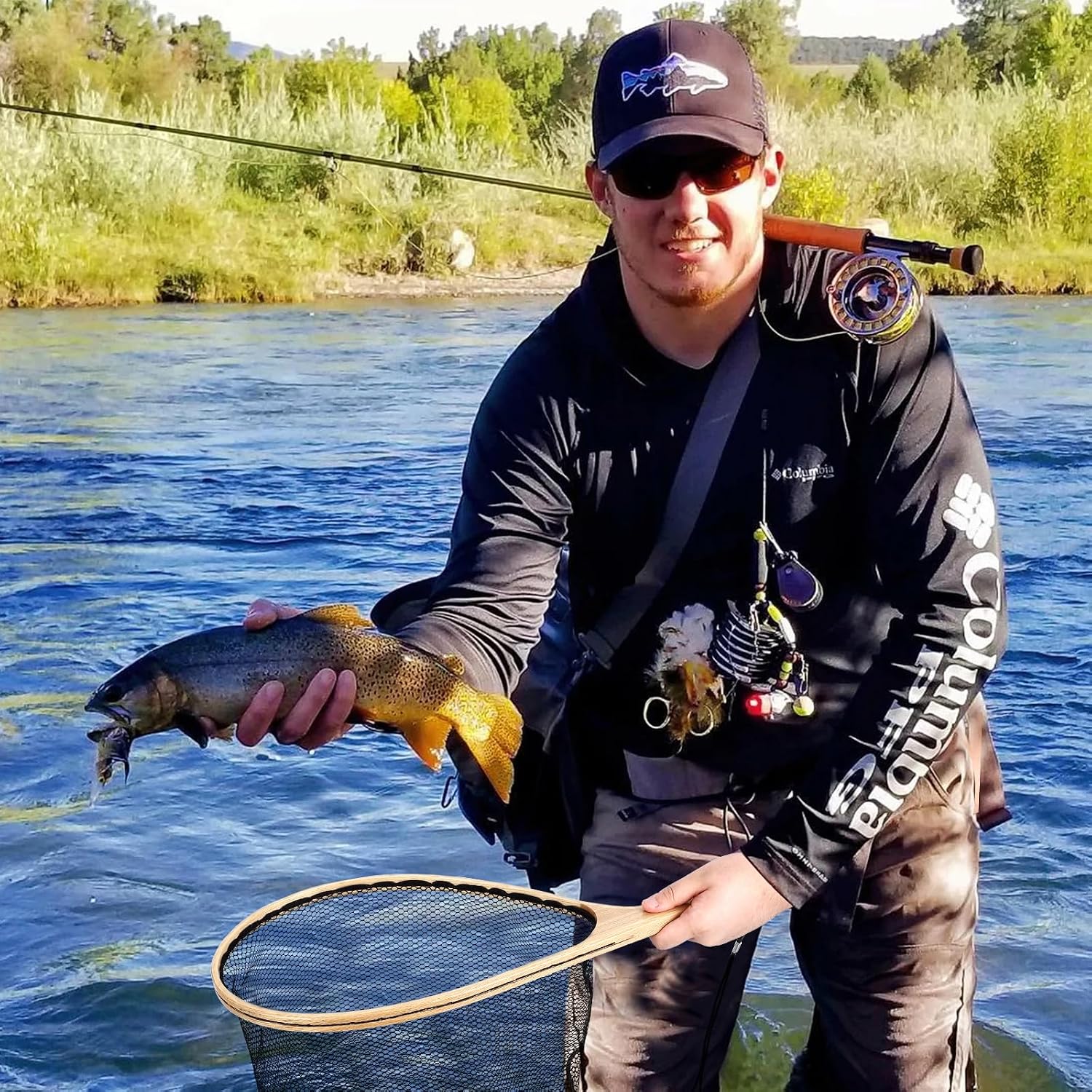 Redes de pesca de madera con a - Fish Net Handle reseña y precio