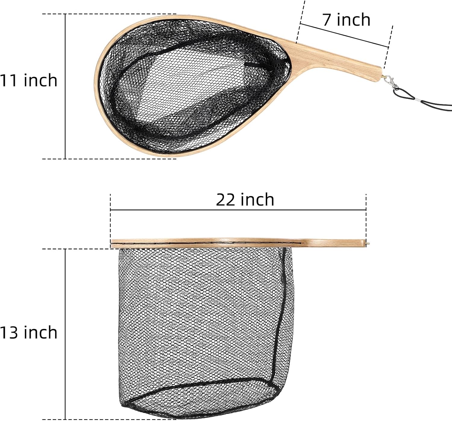 Redes de pesca de madera con a - Fish Net Handle reseña y precio