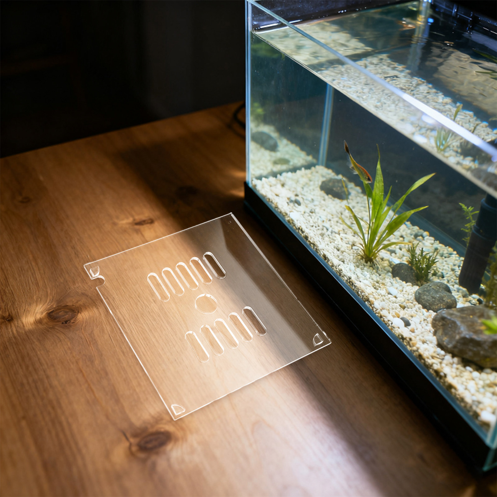 2 Piezas de Cubierta Circular  - Aquarium Fish Hide reseña y precio