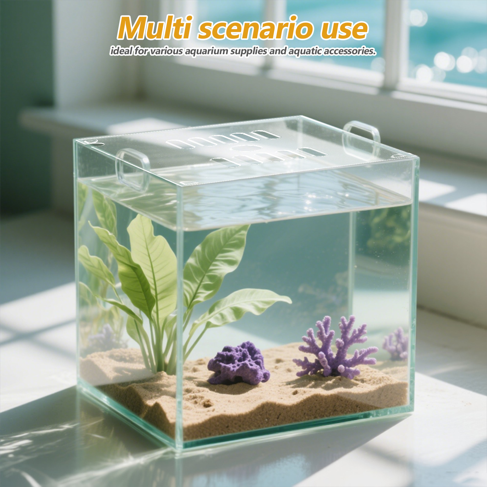 2 Piezas de Cubierta Circular  - Aquarium Fish Hide reseña y precio
