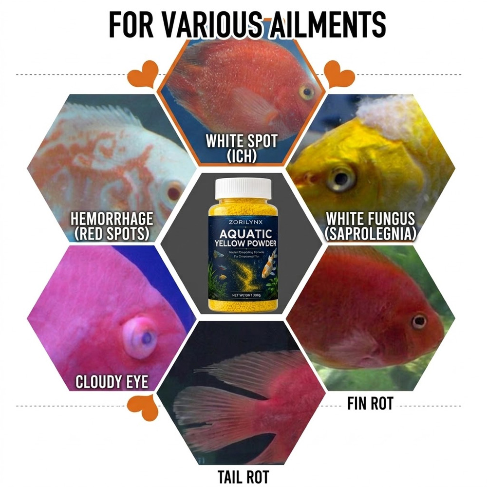 Gránulos de Polvo Amarillo Acu - Aquarium Fish Yellow reseña y precio