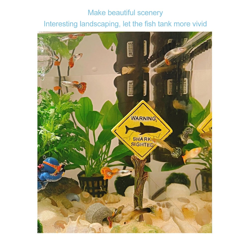 Tablero de advertencia de tibu - Aquarium Fish Yellow reseña y precio