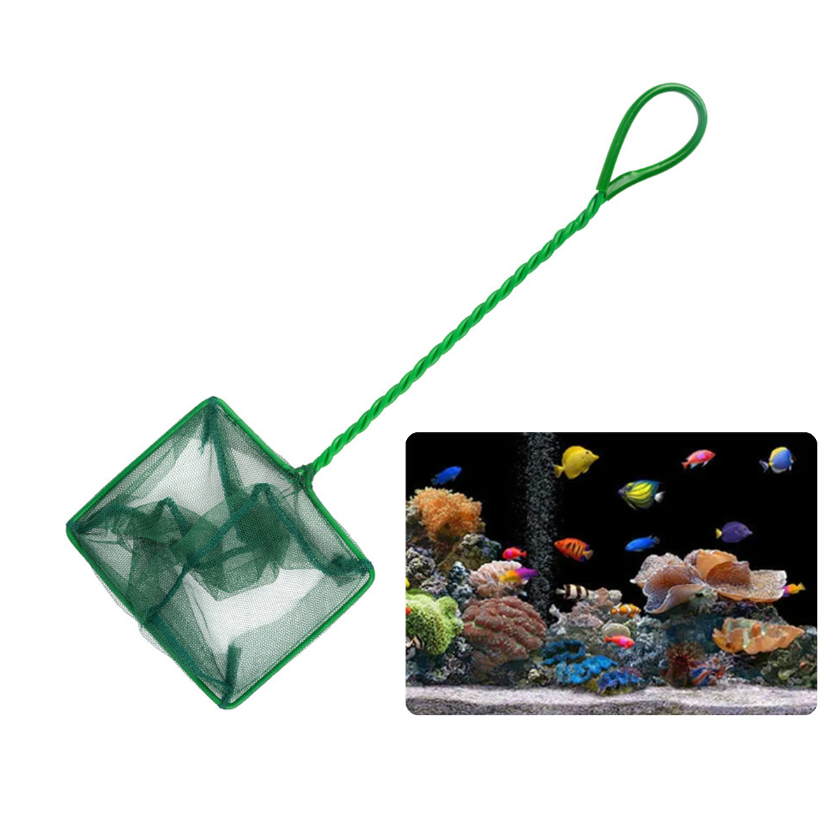 Red de pescado verde de nailon - Fish Net Handle reseña y precio