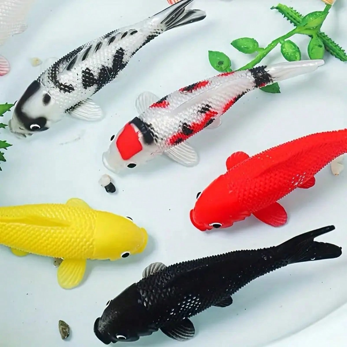 Pez Koi Artificial colorido pa - Aquarium Fish Yellow reseña y precio